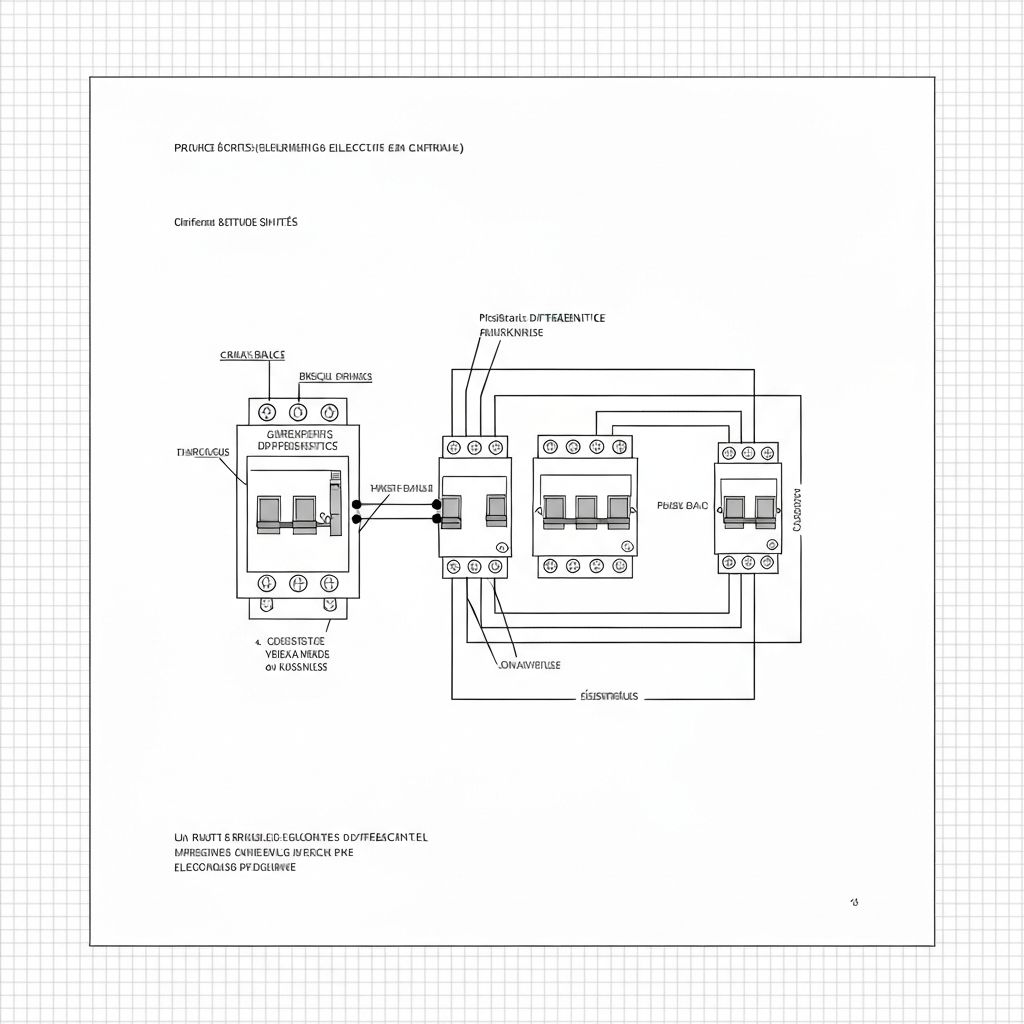 Exemple de sch\u00e9ma unifilaire professionnel r\u00e9alis\u00e9 par SP Elec pour la mise en conformit\u00e9 RGIE